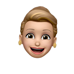 Ariana smiling while wearing pink glasses