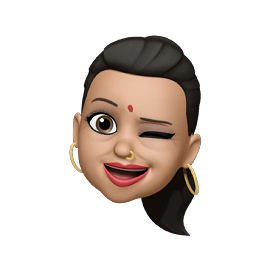 Priyanka winking with a confident smile